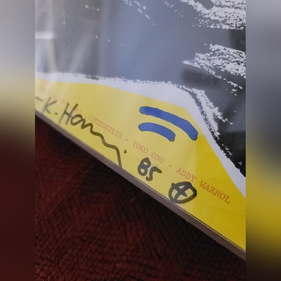 1985 Signed Keith Haring "Rain Dance" Print - Picture 2 of 7